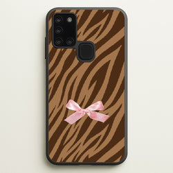 Coquette Brown Tiger Print  - Animal Patterns Phone Case for Galaxy A21s