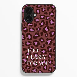 Too Classy Cheetah Print  - Animal Patterns Phone Case for iPhone 16 Plus