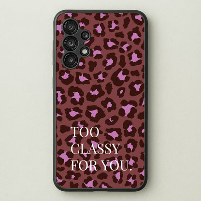Too Classy Cheetah Print  - Animal Patterns Phone Case for Galaxy A13