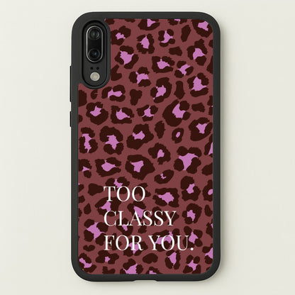 Too Classy Cheetah Print  - Animal Patterns Phone Case for Huawei P20