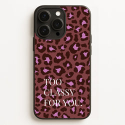 Too Classy Cheetah Print  - Animal Patterns Phone Case for iPhone 12 Pro Max