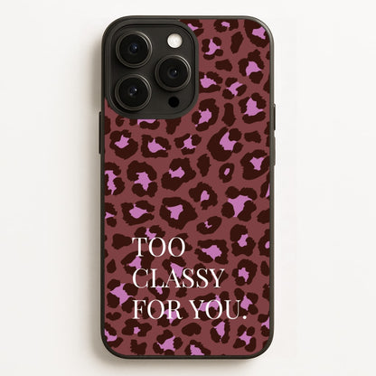 Too Classy Cheetah Print  - Animal Patterns Phone Case for iPhone 12 Pro Max