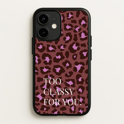 Too Classy Cheetah Print  - Animal Patterns Phone Case for iPhone 12 / 12 Pro