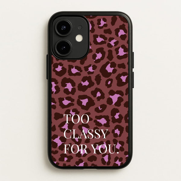 Too Classy Cheetah Print  - Animal Patterns Phone Case for iPhone 12 / 12 Pro