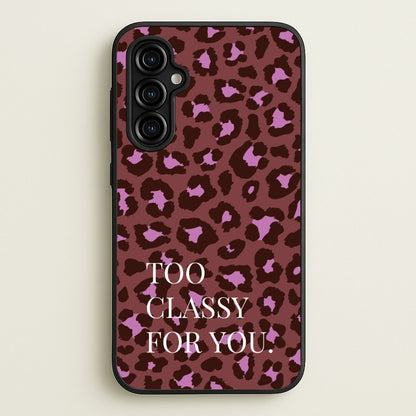 Too Classy Cheetah Print  - Animal Patterns Phone Case for Galaxy A54