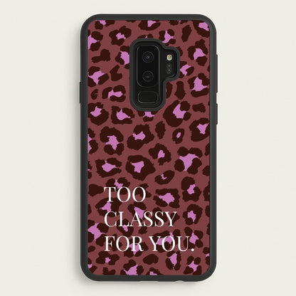 Too Classy Cheetah Print  - Animal Patterns Phone Case for Galaxy S9 Plus