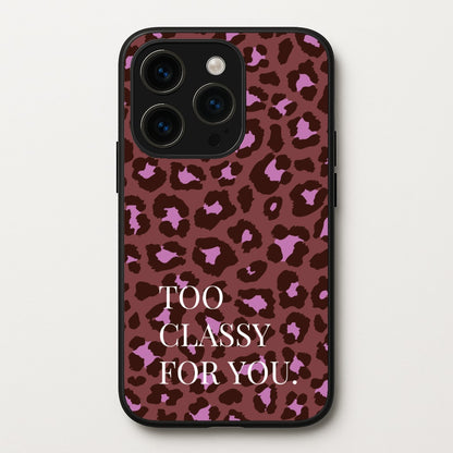 Too Classy Cheetah Print  - Animal Patterns Phone Case for iPhone 15 Pro