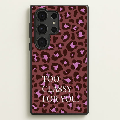 Too Classy Cheetah Print  - Animal Patterns Phone Case for Galaxy S25 Ultra