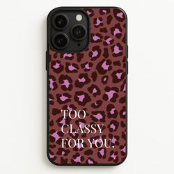 Too Classy Cheetah Print  - Animal Patterns Phone Case for iPhone 11 Pro