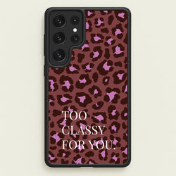Too Classy Cheetah Print  - Animal Patterns Phone Case for Galaxy S23 Ultra