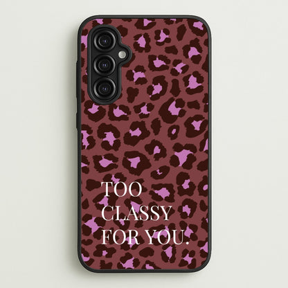 Too Classy Cheetah Print  - Animal Patterns Phone Case for Galaxy A14