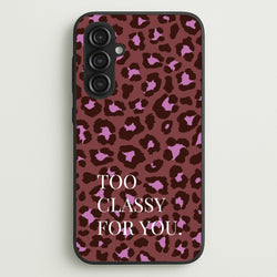 Too Classy Cheetah Print  - Animal Patterns Phone Case for Galaxy S23FE
