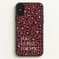 Too Classy Cheetah Print  - Animal Patterns Phone Case for iPhone XS Max