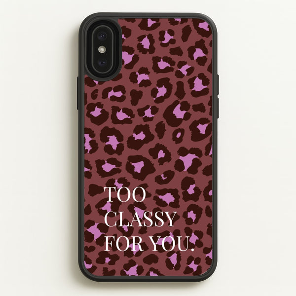 Too Classy Cheetah Print  - Animal Patterns Phone Case for iPhone XS Max