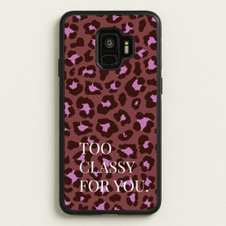Too Classy Cheetah Print  - Animal Patterns Phone Case for Galaxy S9