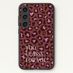 Too Classy Cheetah Print  - Animal Patterns Phone Case for Galaxy S24FE