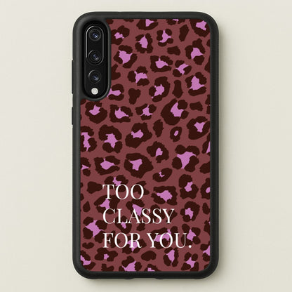 Too Classy Cheetah Print  - Animal Patterns Phone Case for Huawei P20 Pro