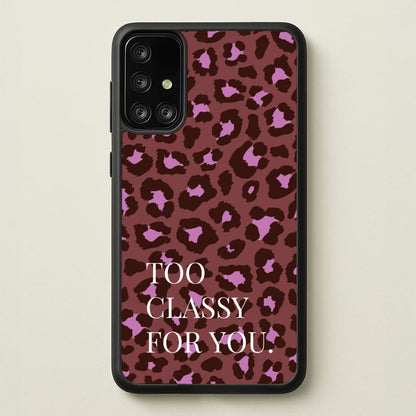 Too Classy Cheetah Print  - Animal Patterns Phone Case for Galaxy A71