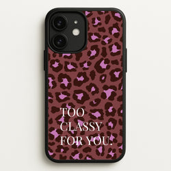 Too Classy Cheetah Print  - Animal Patterns Phone Case for iPhone 11
