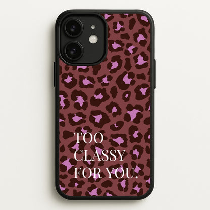 Too Classy Cheetah Print  - Animal Patterns Phone Case for iPhone 11