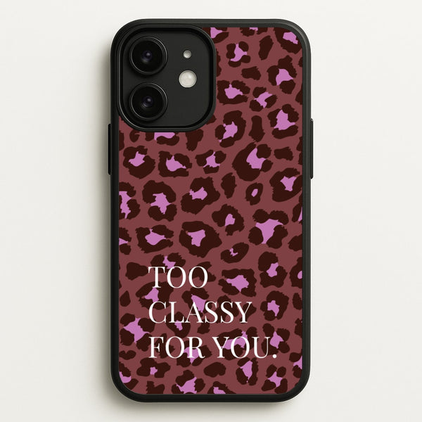 Too Classy Cheetah Print  - Animal Patterns Phone Case for iPhone 11