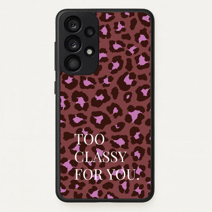 Too Classy Cheetah Print  - Animal Patterns Phone Case for Galaxy A33