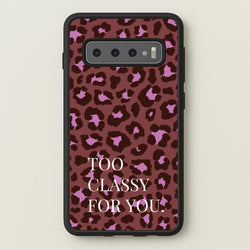 Too Classy Cheetah Print  - Animal Patterns Phone Case for Galaxy S10