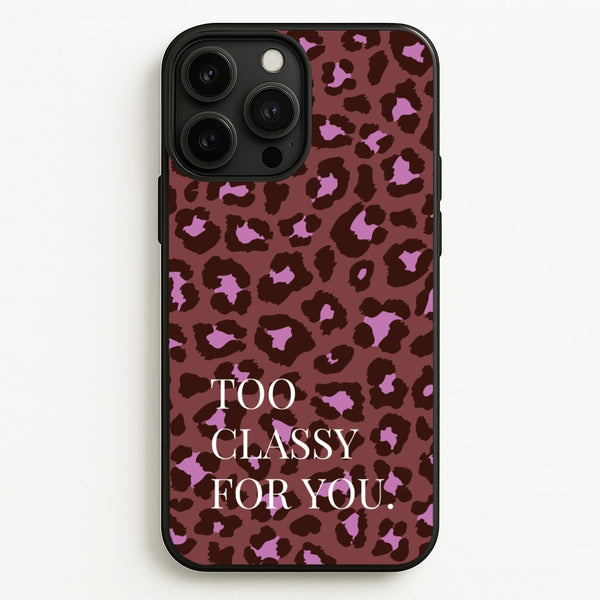 Too Classy Cheetah Print  - Animal Patterns Phone Case for iPhone 13 Pro Max