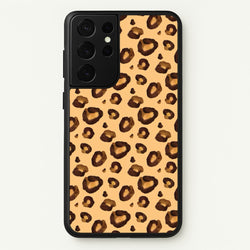 Watercolour Cheetah Print  - Animal Patterns Phone Case for Galaxy S21 Ultra