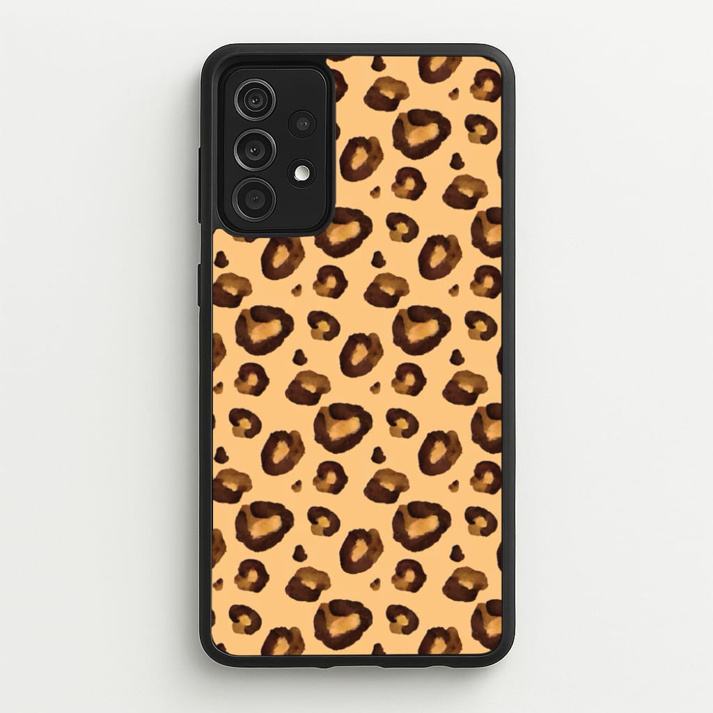 Watercolour Cheetah Print  - Animal Patterns Phone Case for Galaxy A52 / A52s