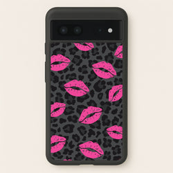 Pink Lipstick Cheetah Print  - Animal Patterns Phone Case for Google Pixel 7