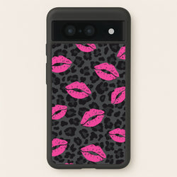 Pink Lipstick Cheetah Print  - Animal Patterns Phone Case for Google Pixel 8