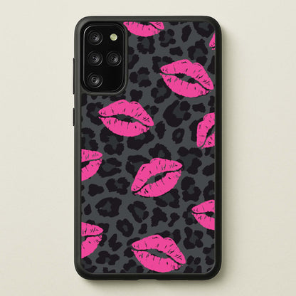 Pink Lipstick Cheetah Print  - Animal Patterns Phone Case for Galaxy S20 Plus