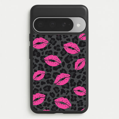 Pink Lipstick Cheetah Print Phone Case for Google Pixel 10 Pro XL