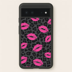 Pink Lipstick Cheetah Print  - Animal Patterns Phone Case for Google Pixel 6
