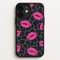 Pink Lipstick Cheetah Print  - Animal Patterns Phone Case for iPhone 11