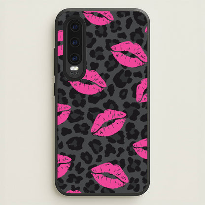 Pink Lipstick Cheetah Print  - Animal Patterns Phone Case for Huawei P30