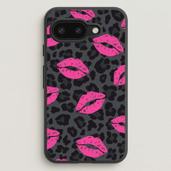 Pink Lipstick Cheetah Print  - Animal Patterns Phone Case for Google Pixel 9a