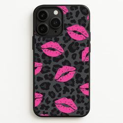 Pink Lipstick Cheetah Print  - Animal Patterns Phone Case for iPhone 11 Pro Max
