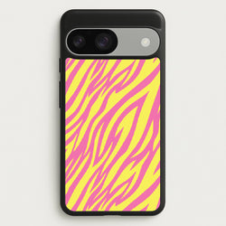 Neon Zebra Print  - Animal Patterns Phone Case for Google Pixel 9 / 9 Pro
