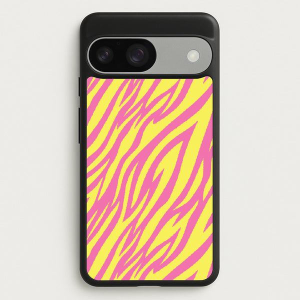 Neon Zebra Print  - Animal Patterns Phone Case for Google Pixel 9 / 9 Pro