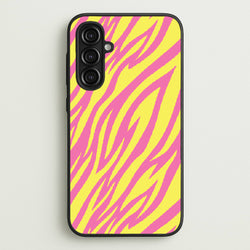 Neon Zebra Print  - Animal Patterns Phone Case for Galaxy A16