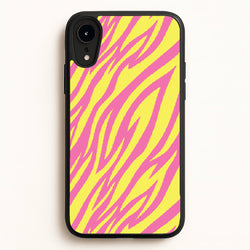 Neon Zebra Print  - Animal Patterns Phone Case for iPhone XR