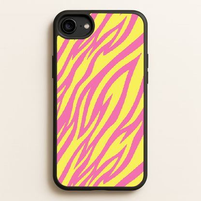 Neon Zebra Print  - Animal Patterns Phone Case for iPhone 6 / 7 / 8 / SE