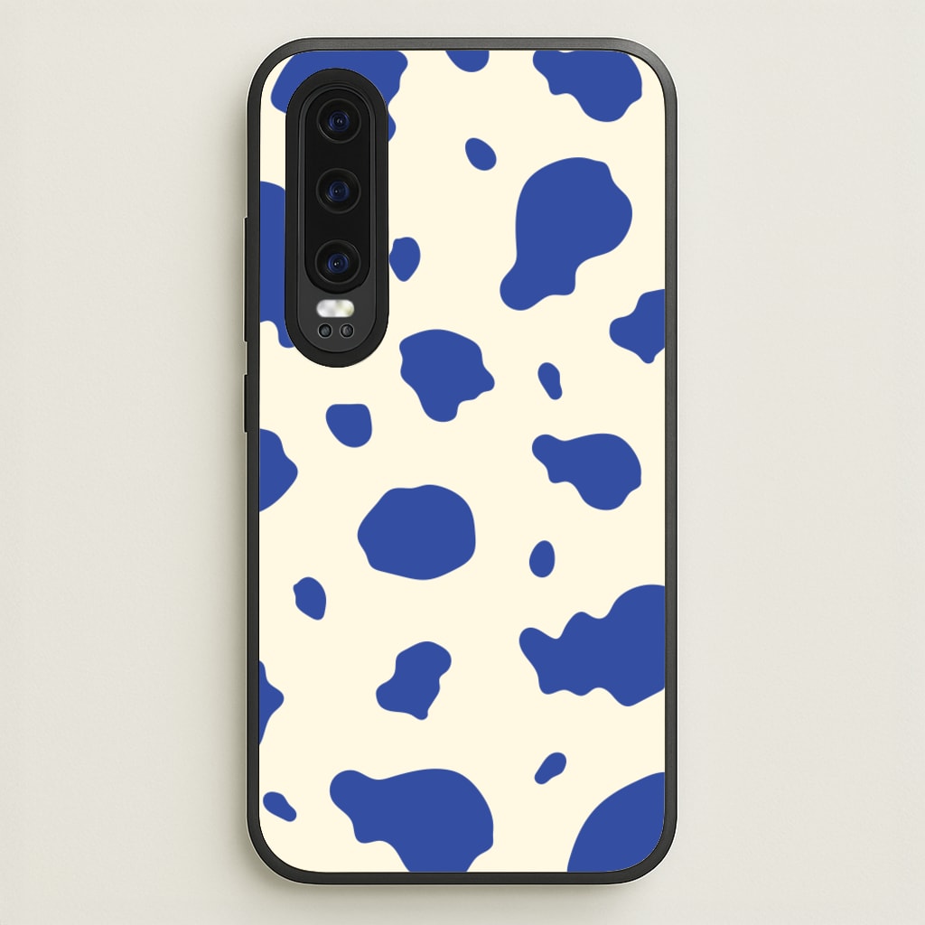Blue Cow Print  - Animal Patterns Phone Case for Huawei P30