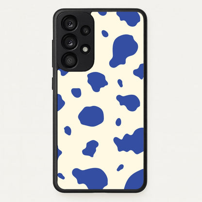 Blue Cow Print  - Animal Patterns Phone Case for Galaxy A53