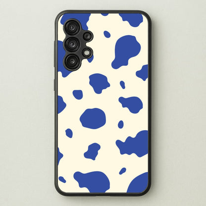 Blue Cow Print  - Animal Patterns Phone Case for Galaxy A13