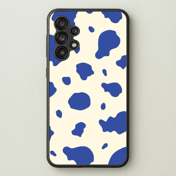Blue Cow Print  - Animal Patterns Phone Case for Galaxy A13