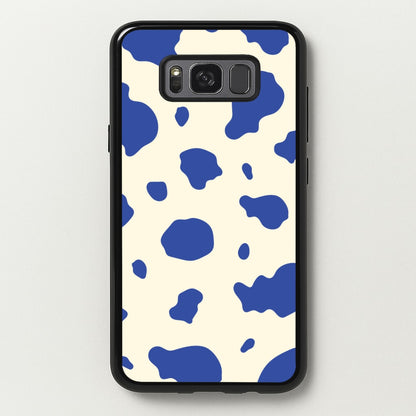 Blue Cow Print  - Animal Patterns Phone Case for Galaxy S8