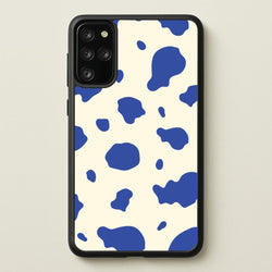 Blue Cow Print  - Animal Patterns Phone Case for Galaxy S20 Plus